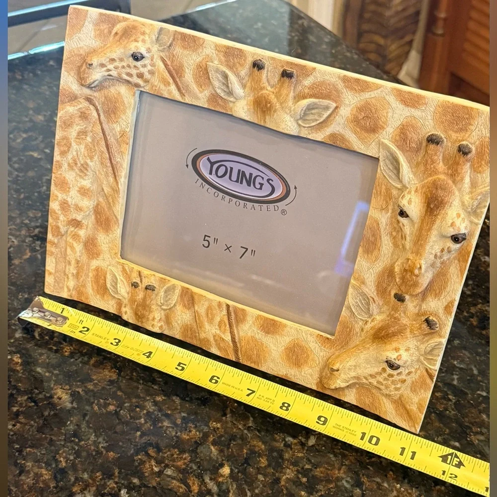 Vintage Young's Giraffe Picture Frame